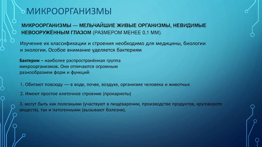 Микроорганизмы