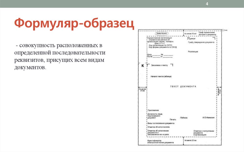 Формуляр-образец