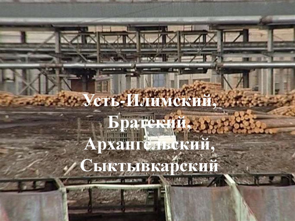 Крупнейшие лесопромышленные комплексы: