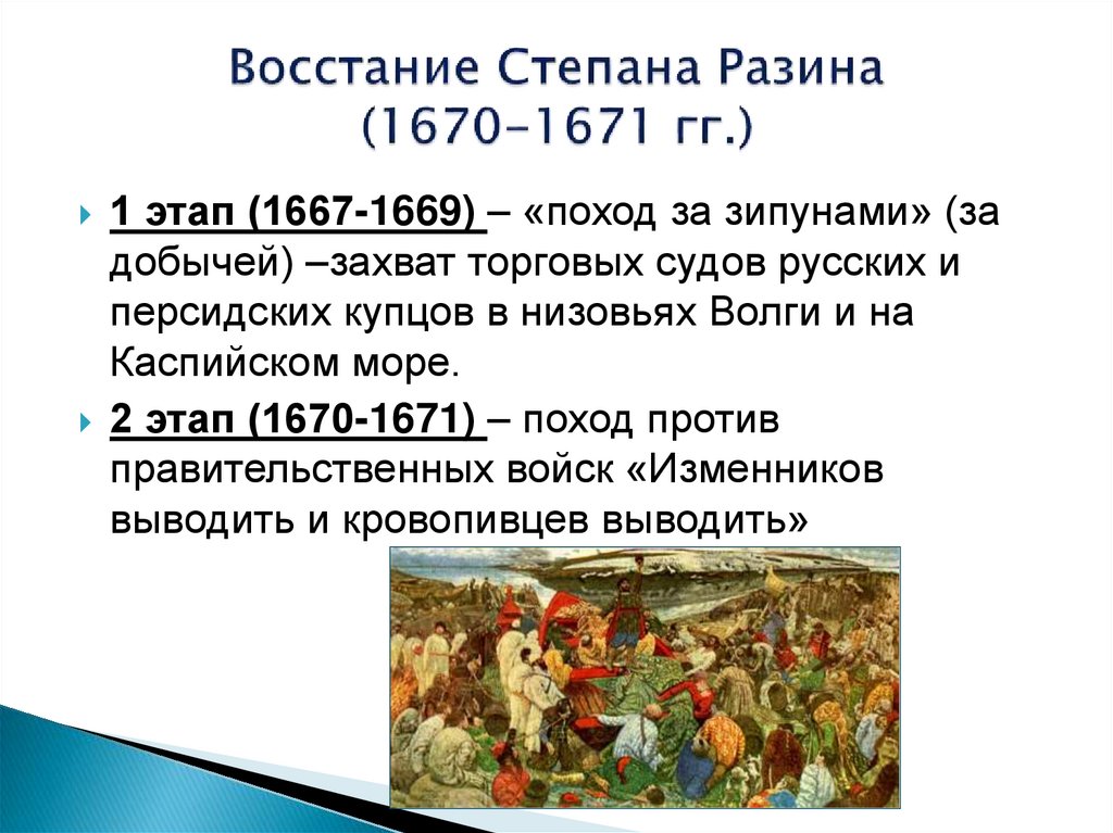 Восстание Степана Разина (1670-1671 гг.)