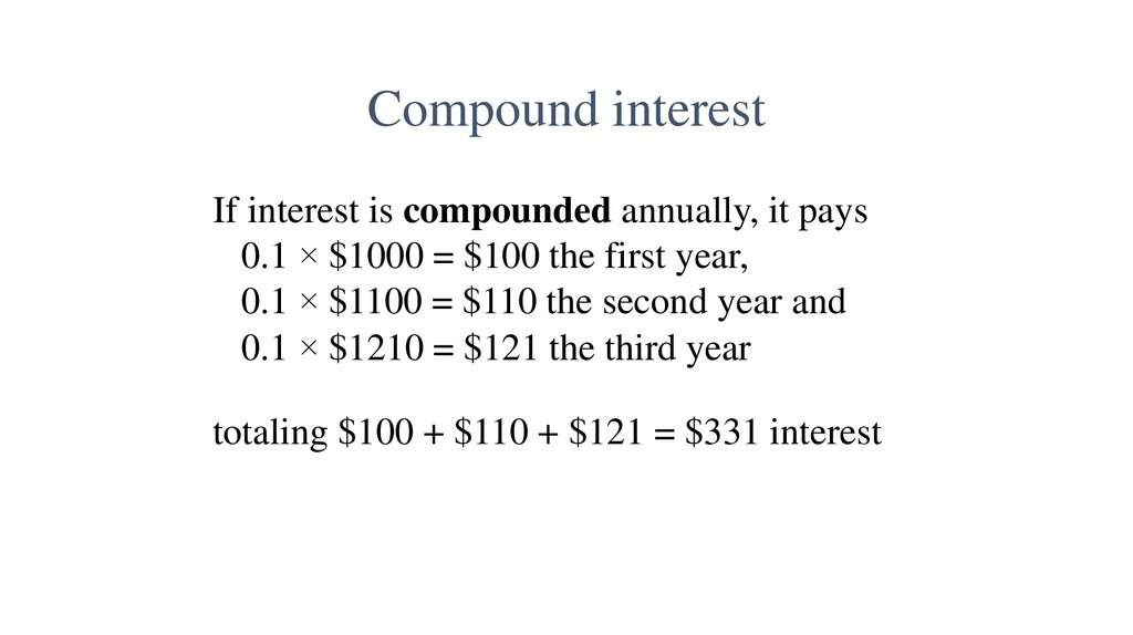 Compound interest