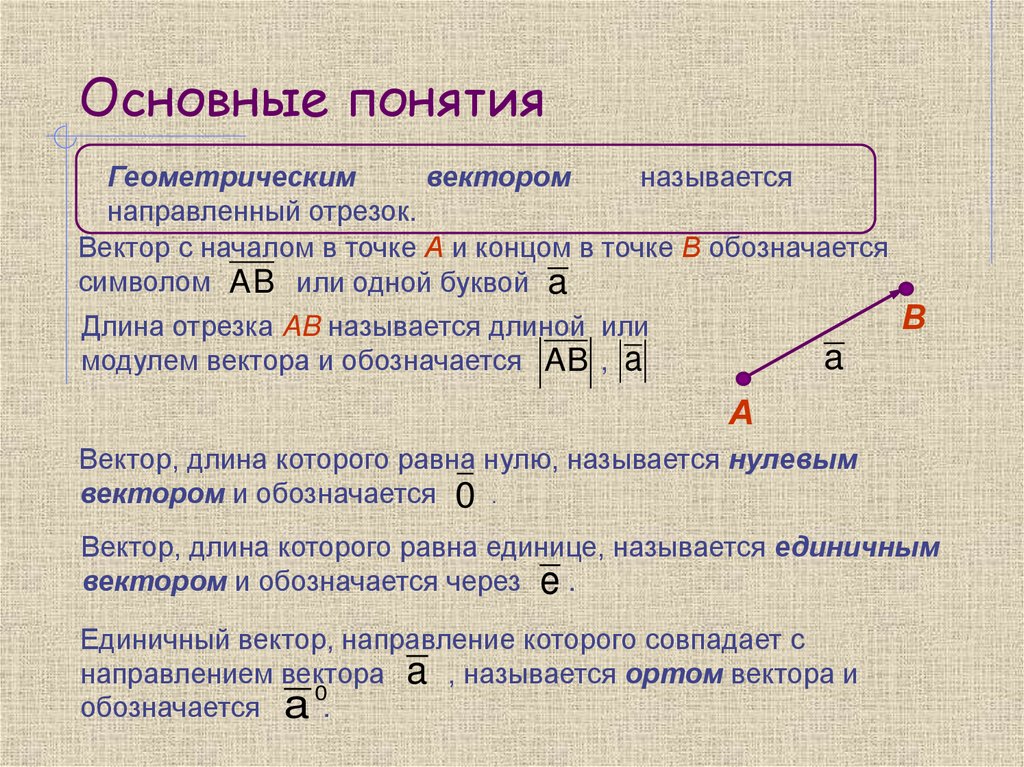 Основные понятия