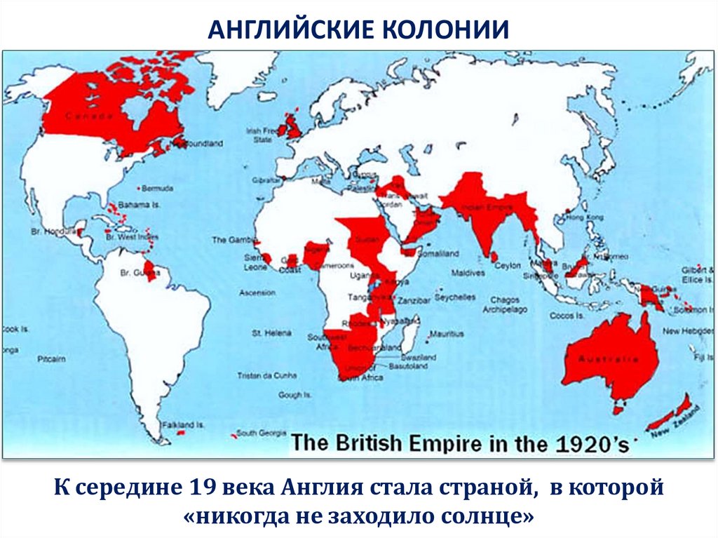 Английские колонии