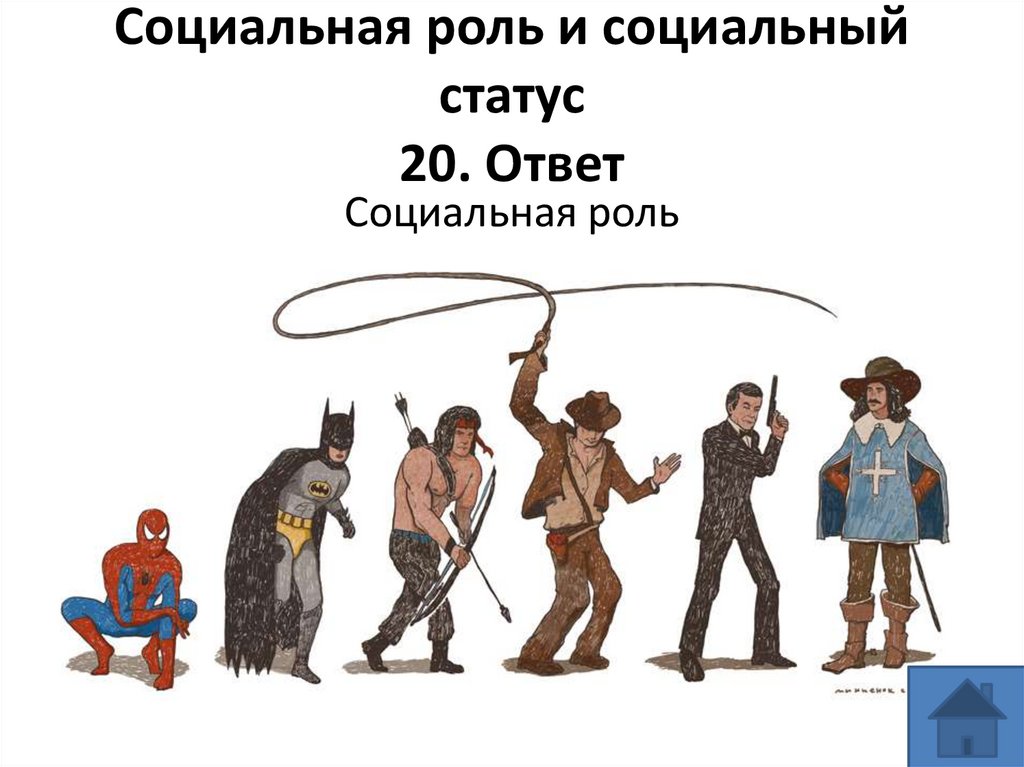 Социальная роль и социальный статус 20. Ответ