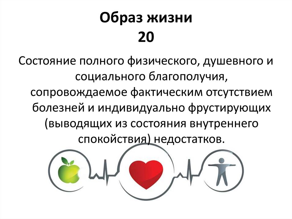 Образ жизни 20
