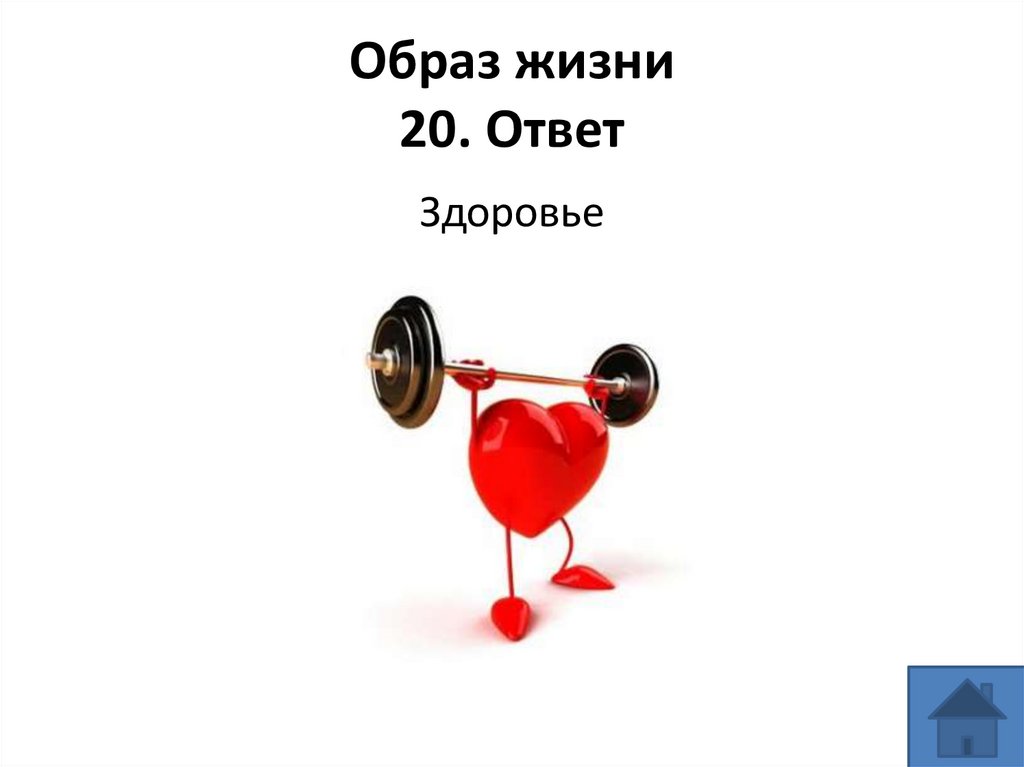 Образ жизни 20. Ответ