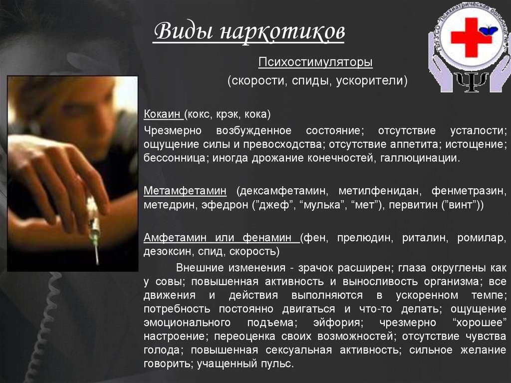 Виды наркотиков