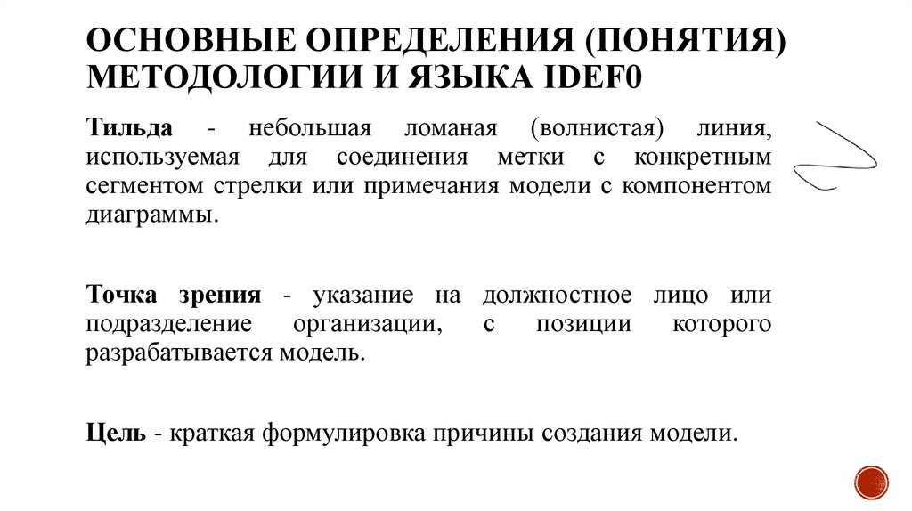 Основные определения (понятия) методологии и языка IDEF0