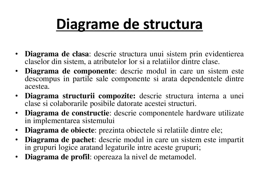 Diagrame de structura