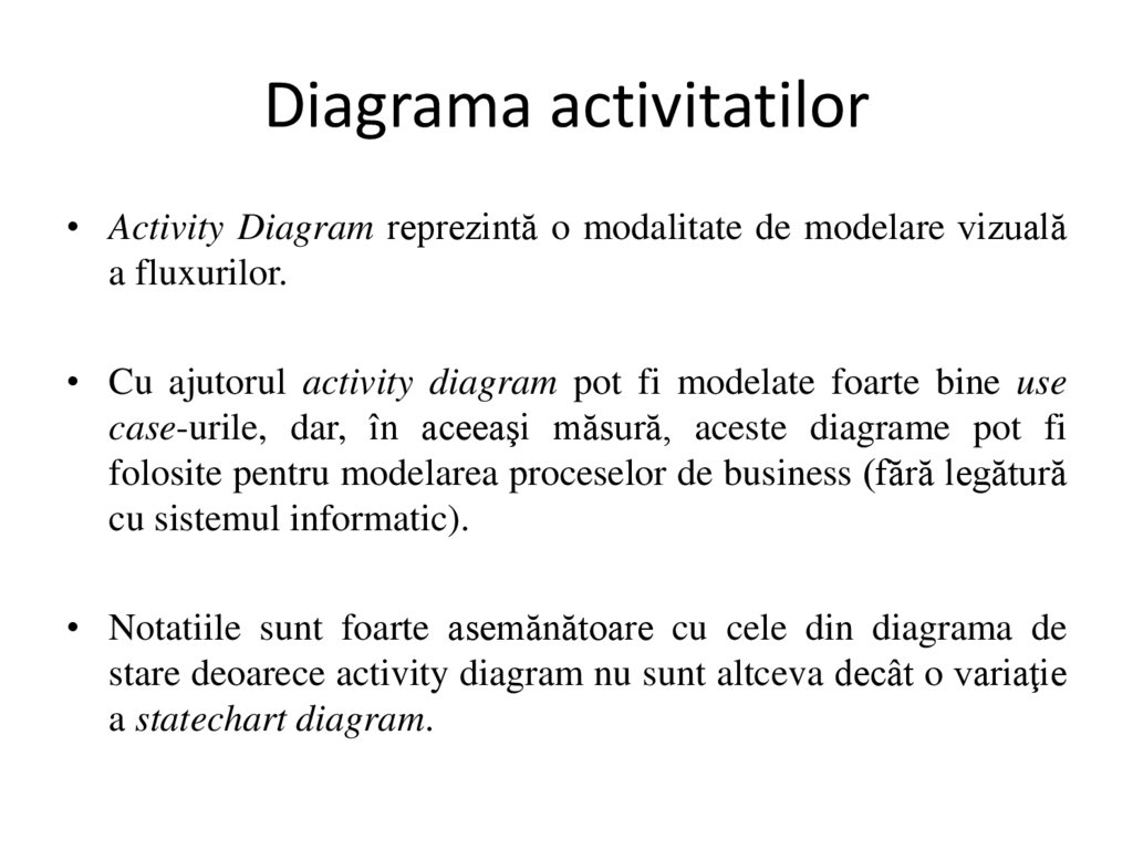Diagrama activitatilor