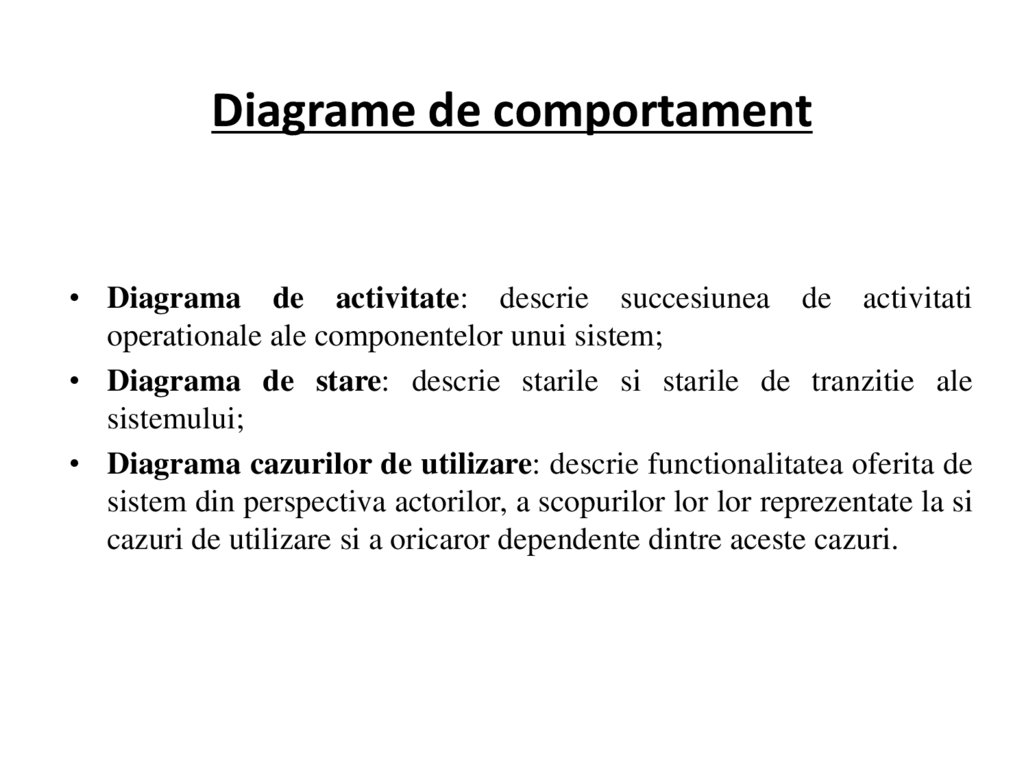 Diagrame de comportament