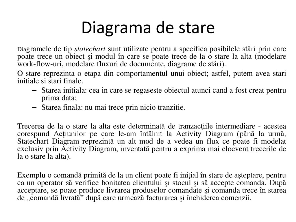 Diagrama de stare
