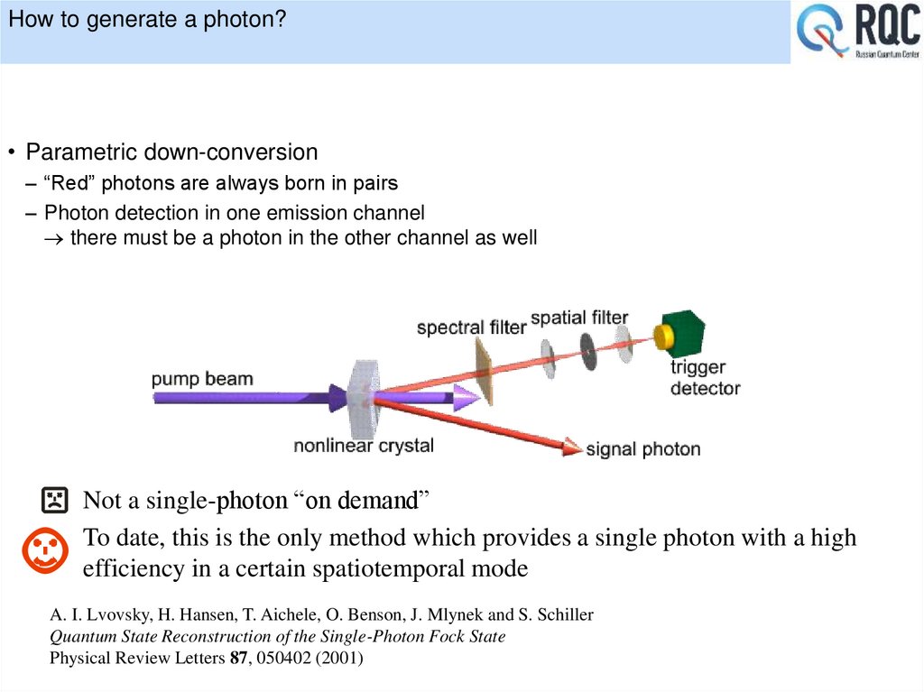 How to generate a photon?