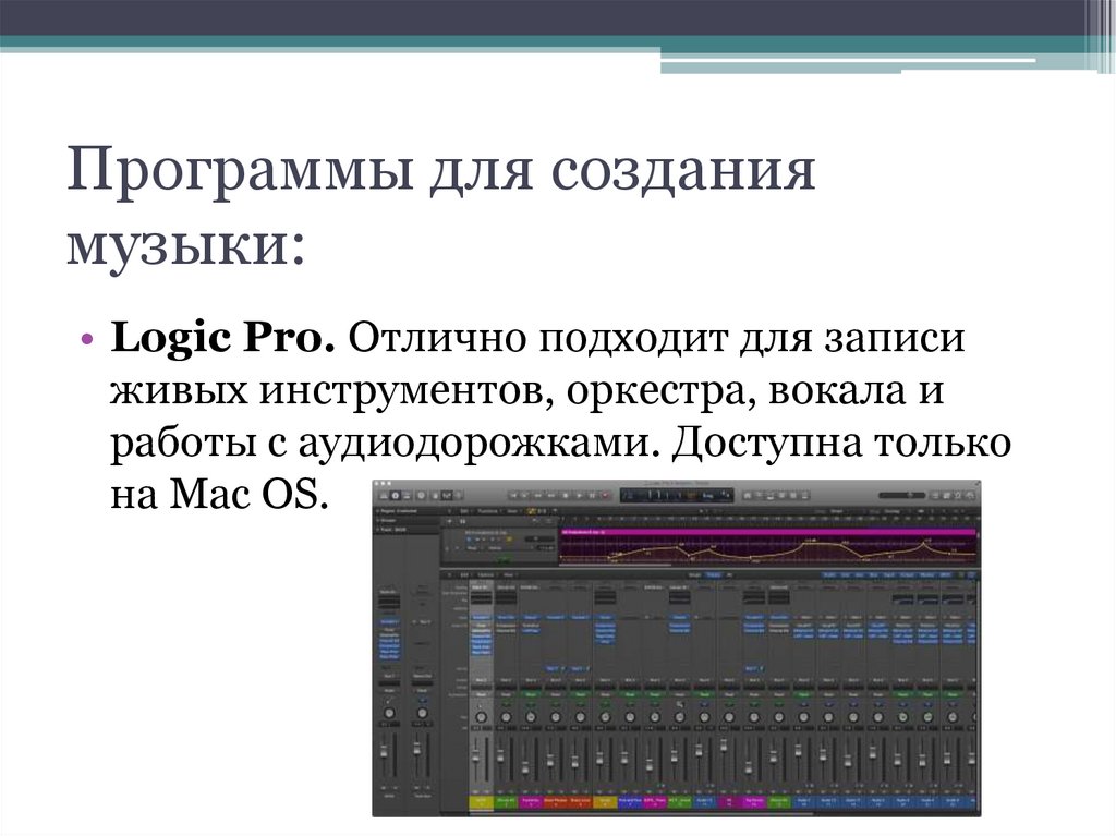Программы для создания музыки:
