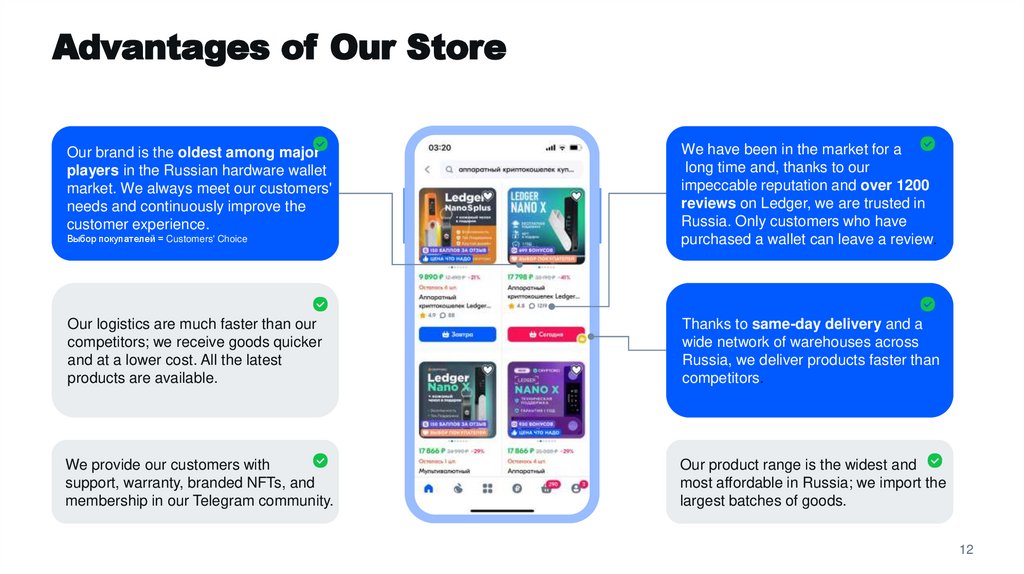 Advantages of Our Store