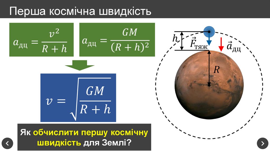 Перша космічна швидкість