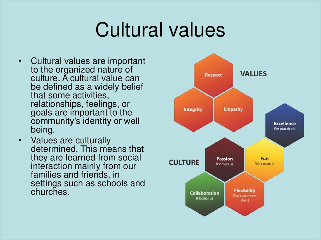 Cultural values