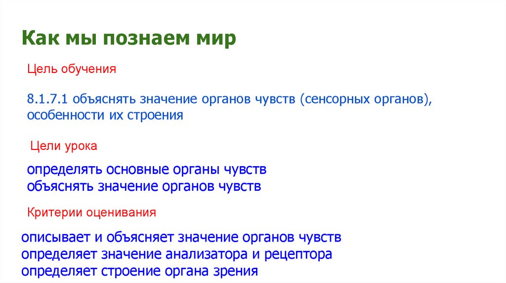 Как мы познаем мир