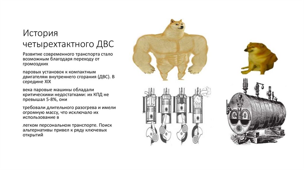 История четырехтактного ДВС