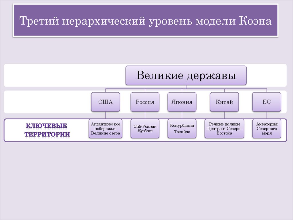 Третий иерархический уровень модели Коэна