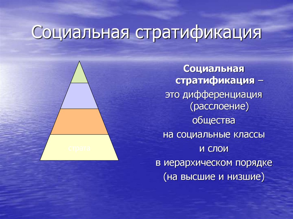 Социальная стратификация