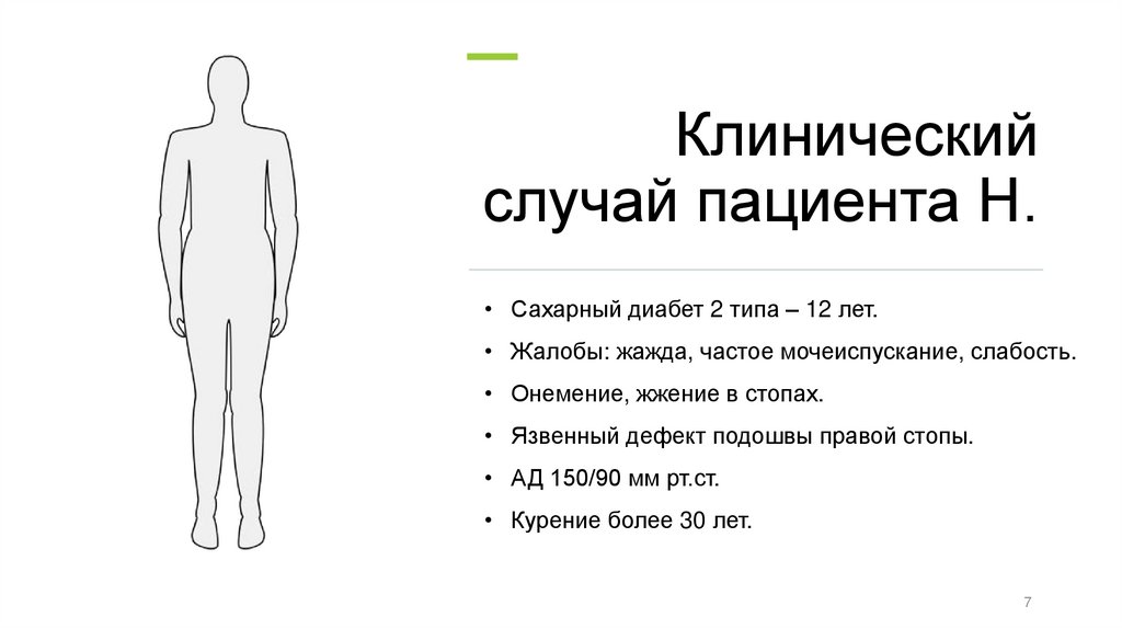 Клинический случай пациента Н.