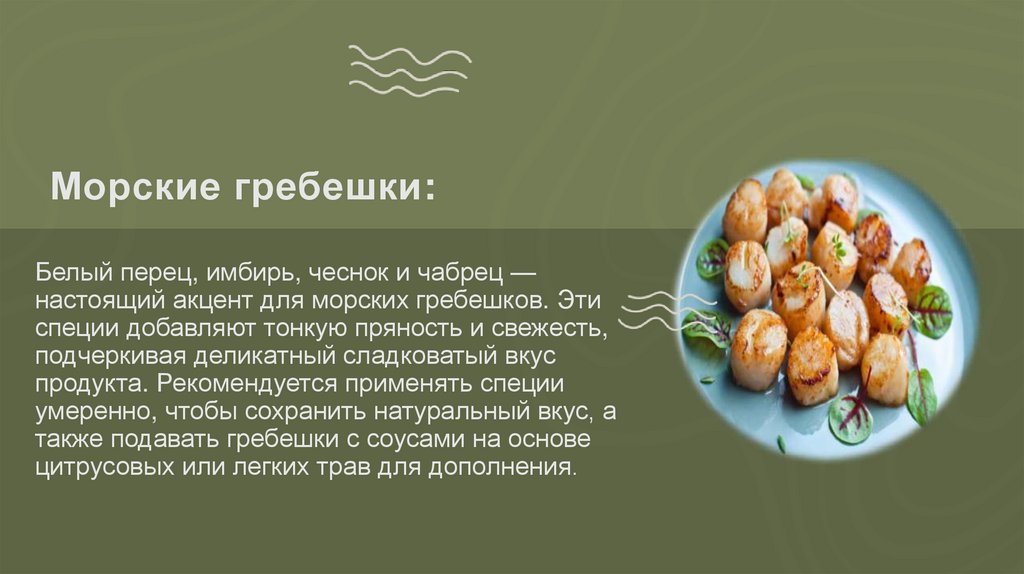 Морские гребешки: