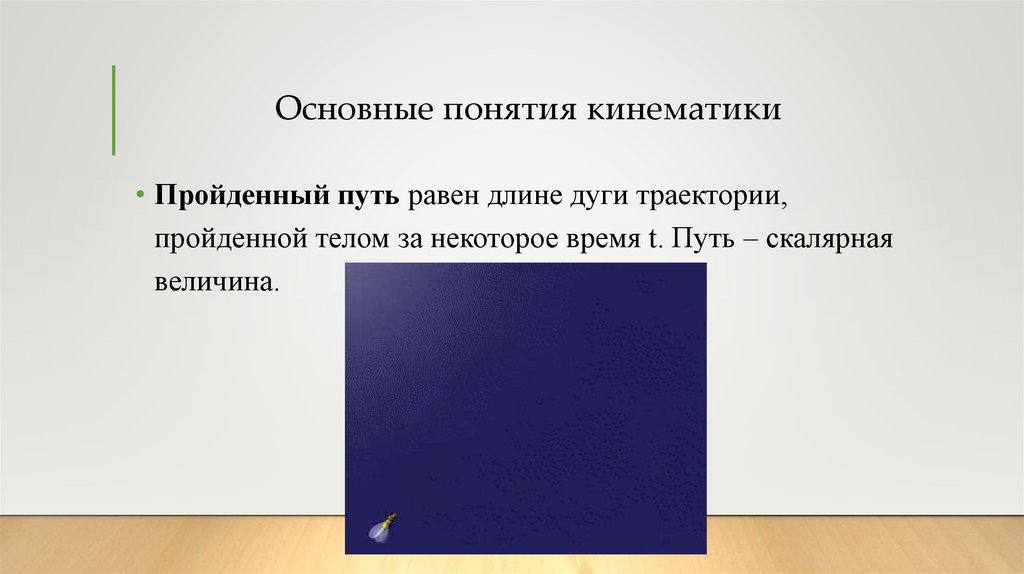 Основные понятия кинематики