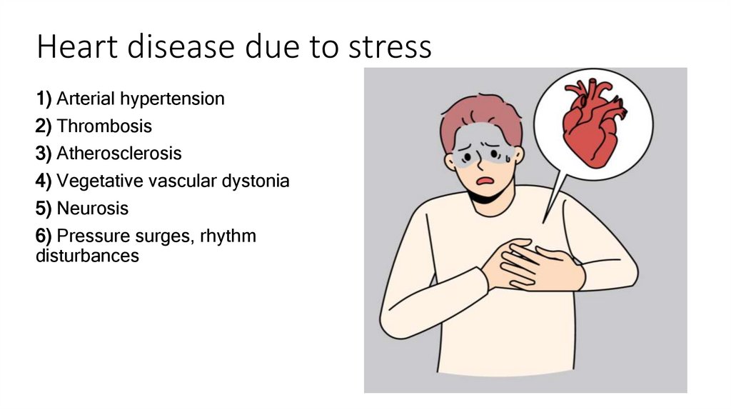 Heart disease due to stress