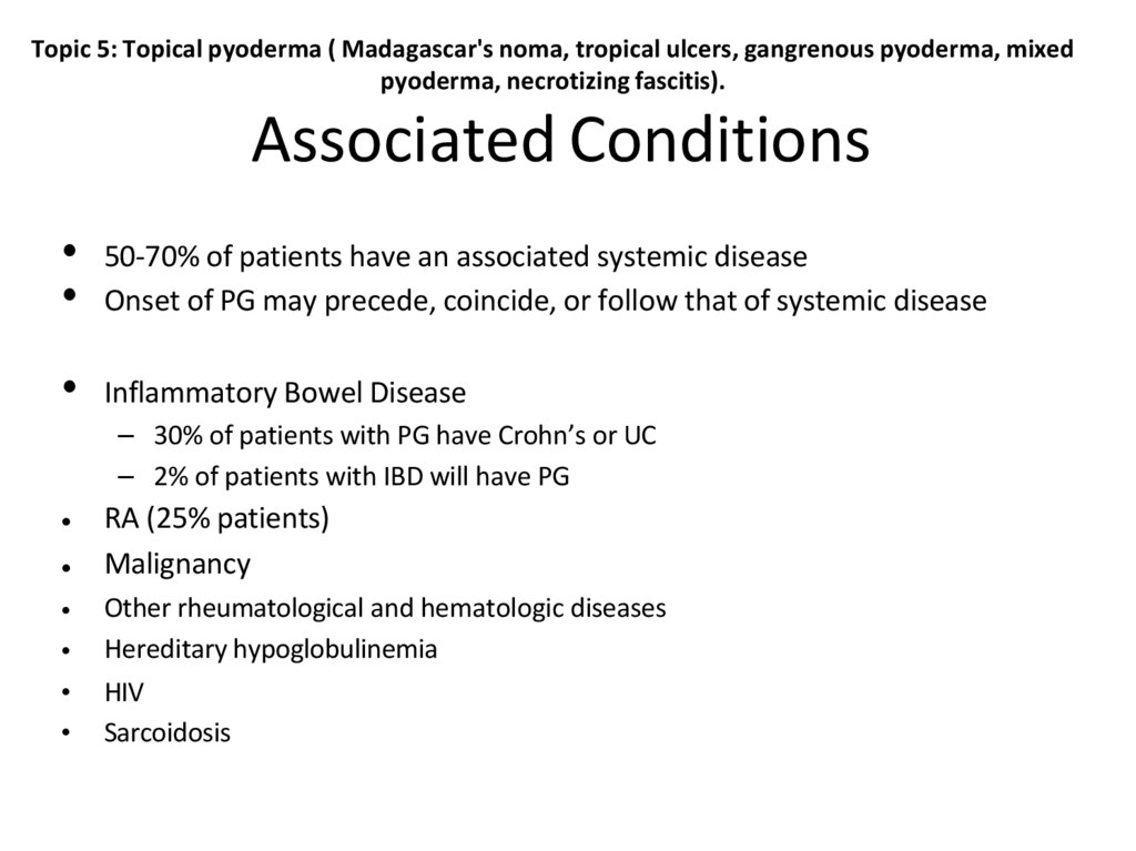 Associated Conditions