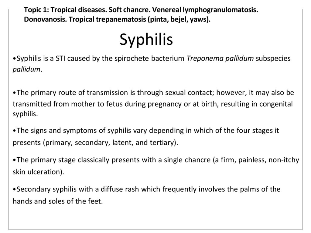 Syphilis