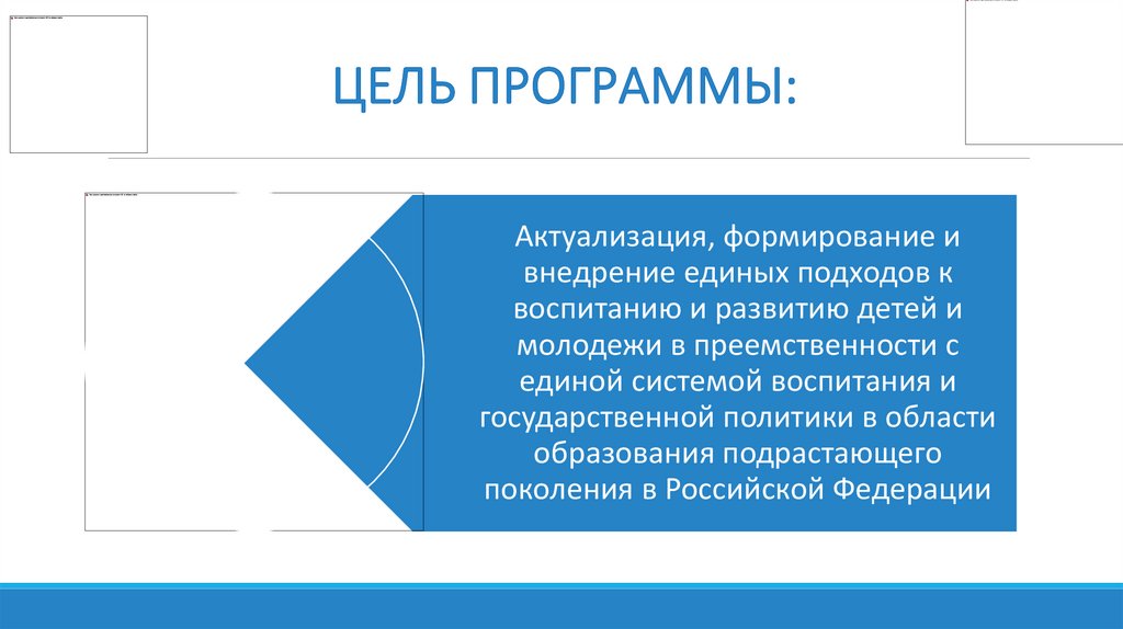 ЦЕЛЬ ПРОГРАММЫ: