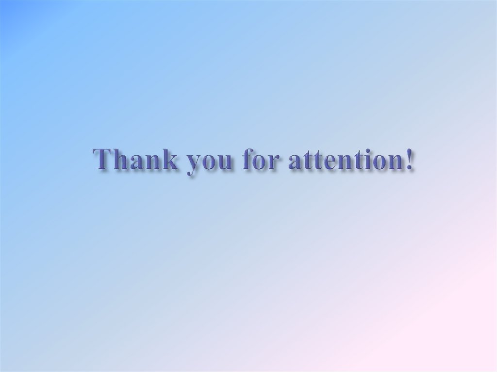 Thank you for attention!