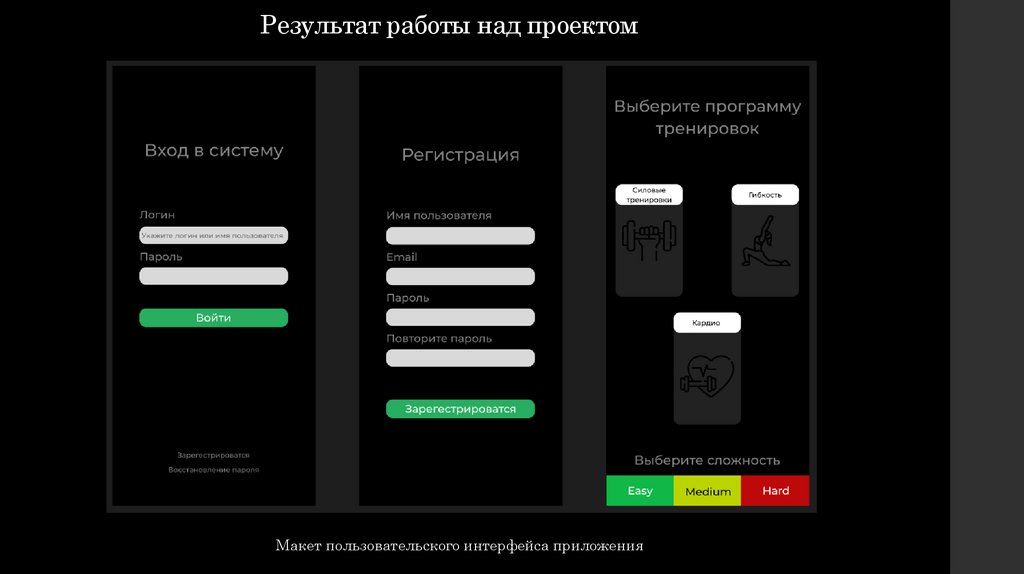 Результат работы над проектом