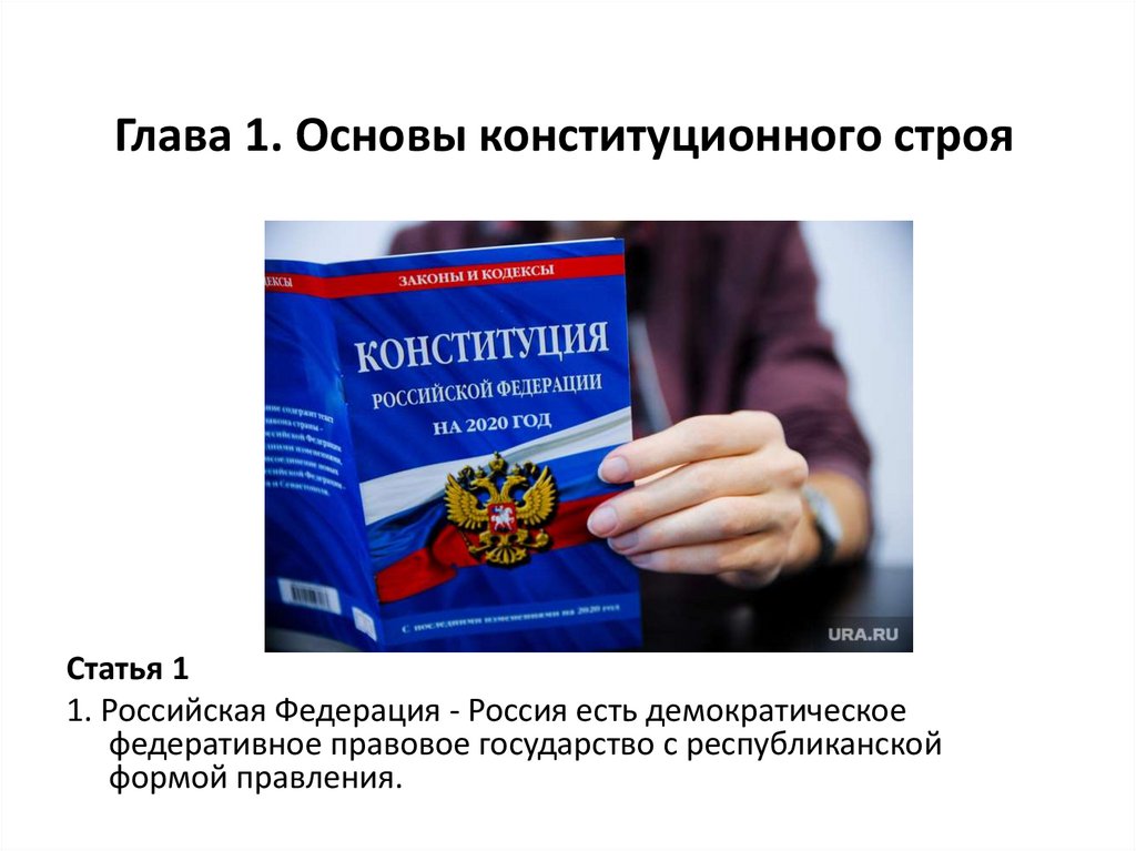 Глава 1. Основы конституционного строя