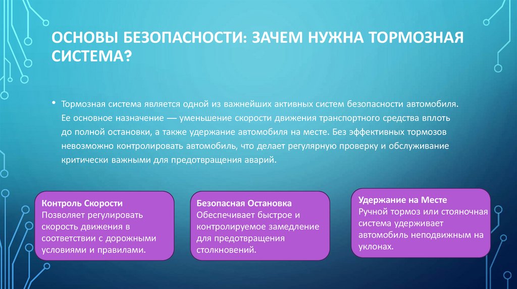 Основы Безопасности: Зачем Нужна Тормозная Система?