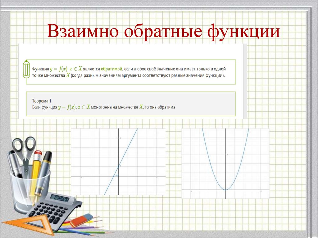 Взаимно обратные функции