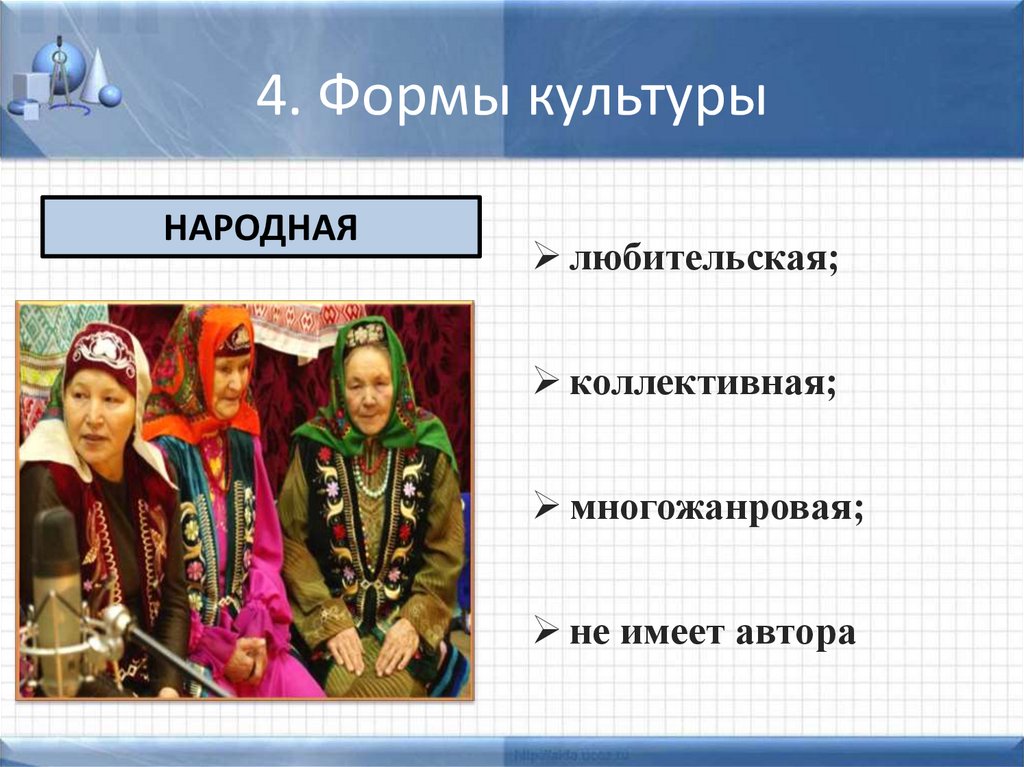 4. Формы культуры
