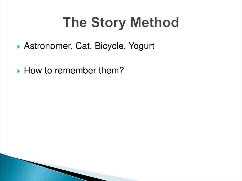 The Story Method
