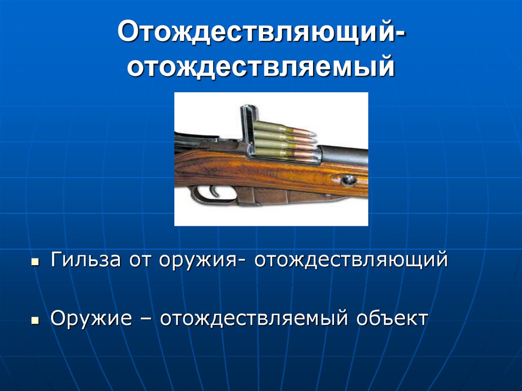 Отождествляющий- отождествляемый