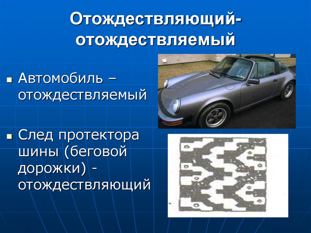 Отождествляющий- отождествляемый