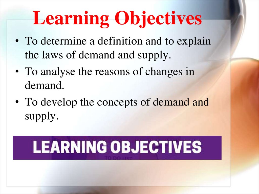 Learning Objectives