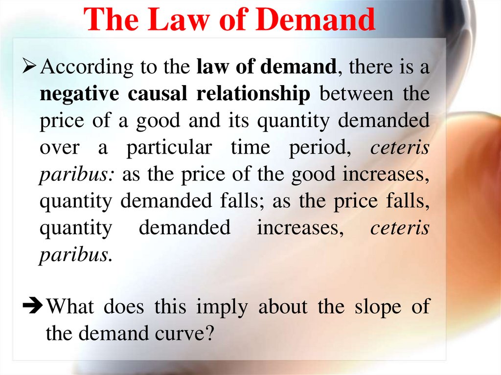 The Law of Demand