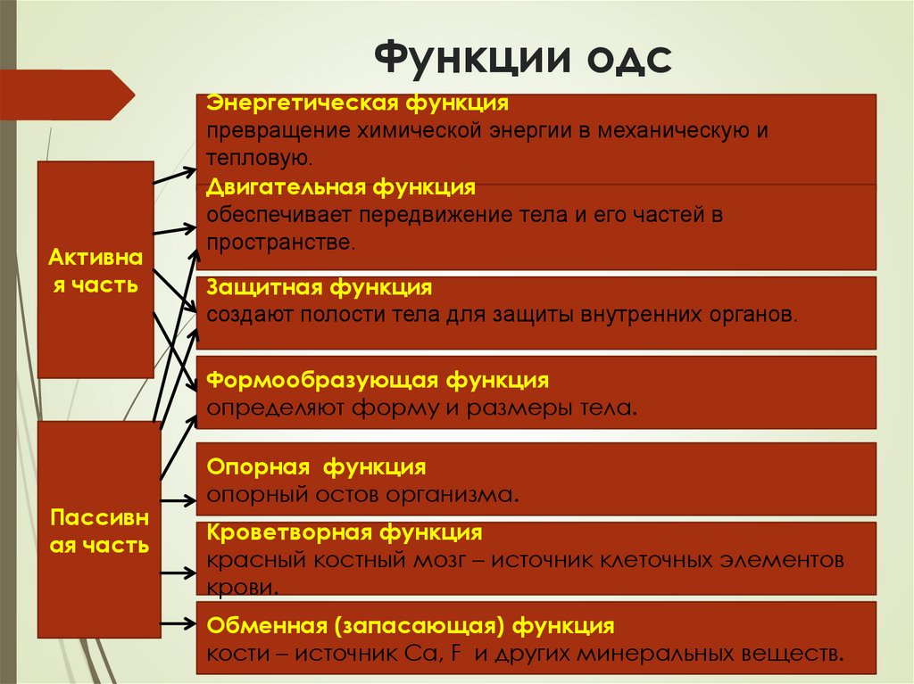 Функции одс