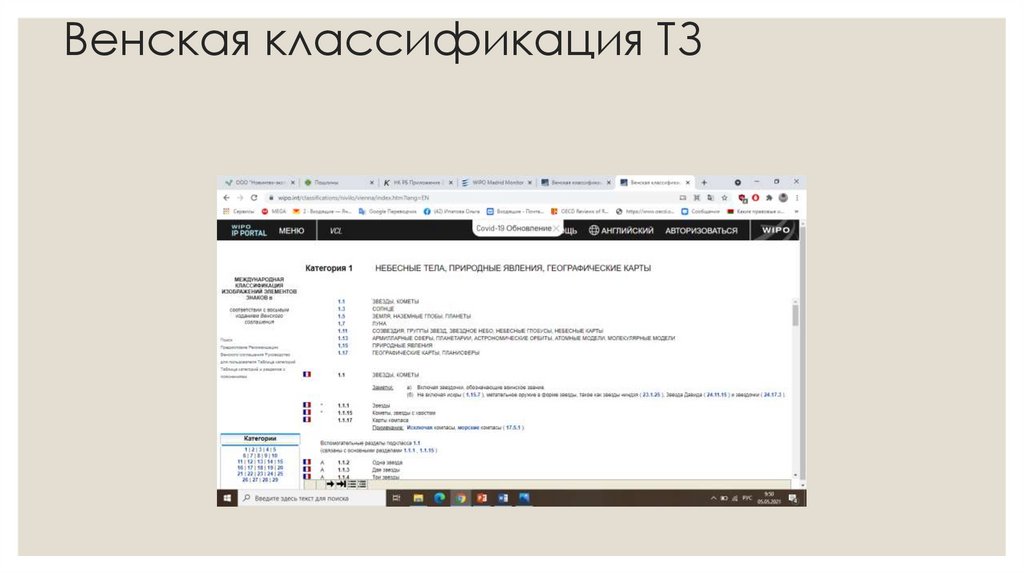 Венская классификация ТЗ