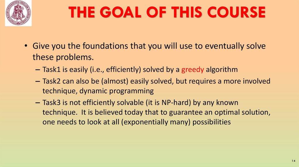 The goal of this course