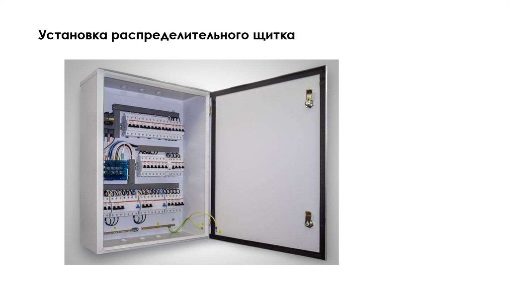 Установка распределительного щитка
