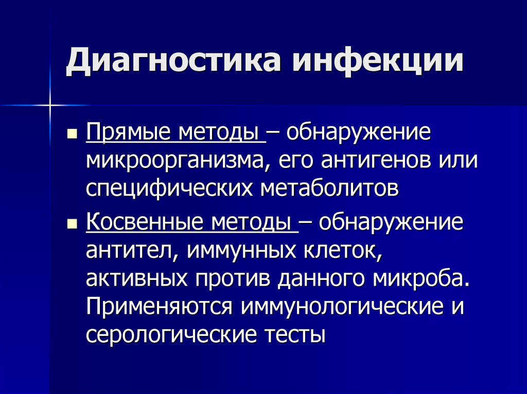 Диагностика инфекции