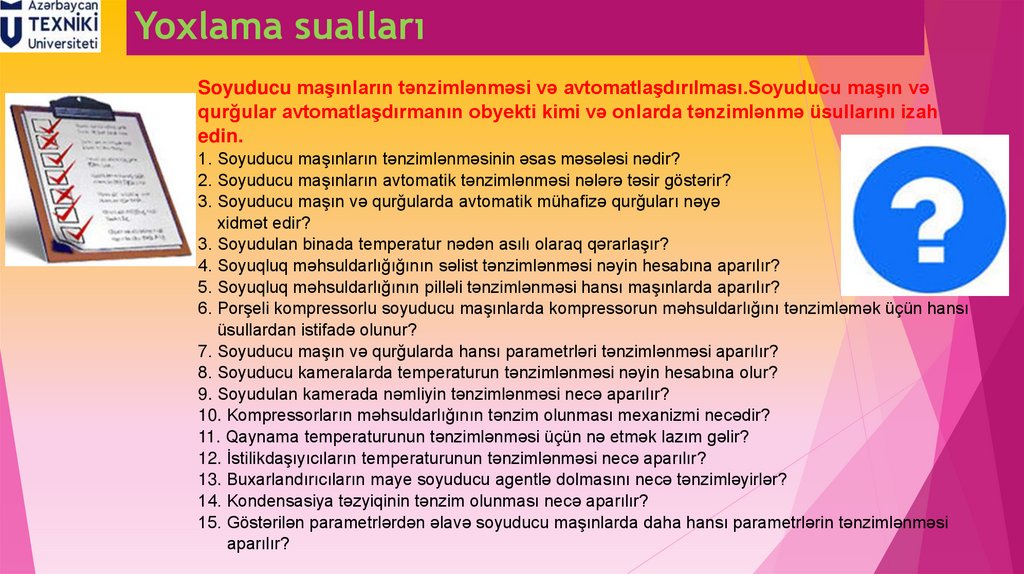 Yoxlama sualları