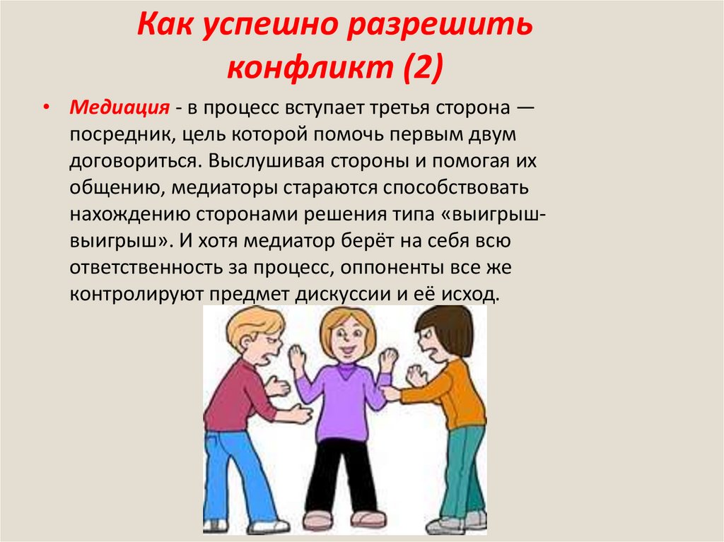 Как успешно разрешить конфликт (2)